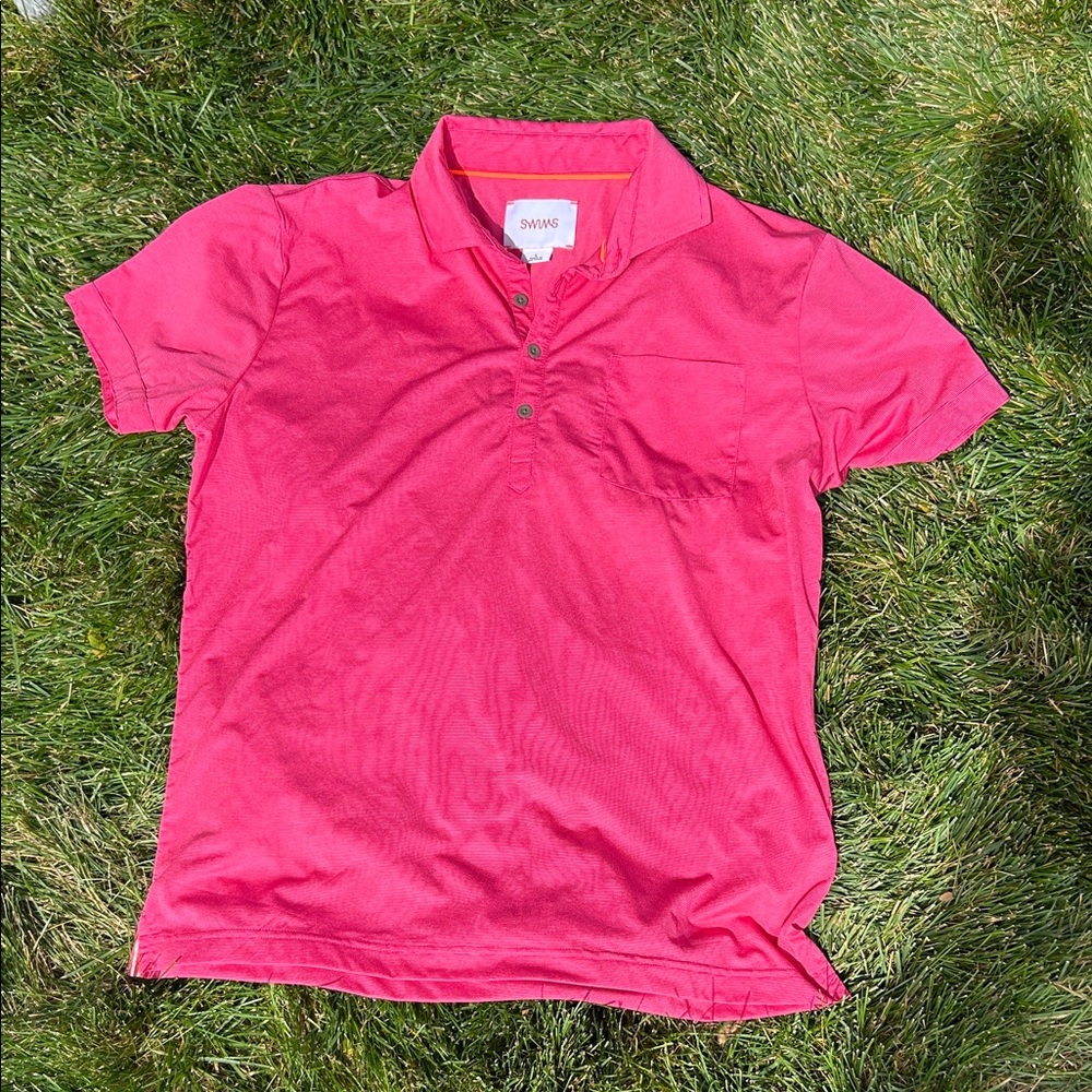 Swims Pink Short Sleeve Tee